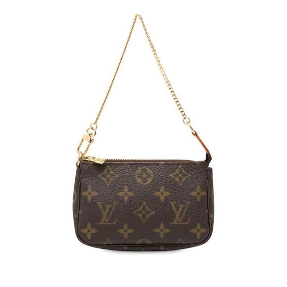 Pre Loved louis vuitton Top Handle Handbag Women Brown Handbags